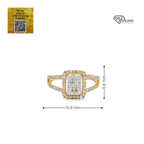 10K Gold 0.71 CTW Diamond Ladies Ring