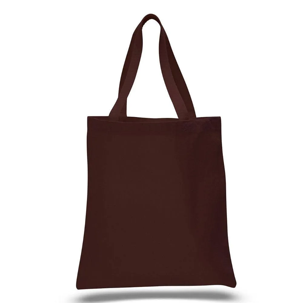 12 Oz. Colored Canvas Simple Tote Bag Printed with a Customizable SLANT COLLECTION Design