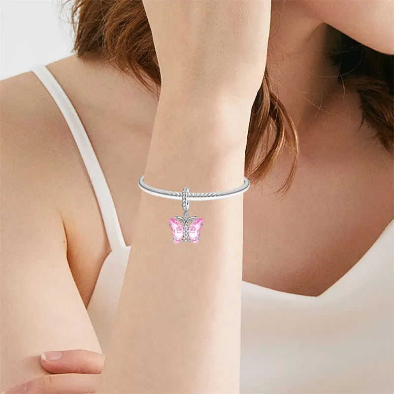 925 Sterling Silver Charm Fits Women's Charm Bracelet & Necklace Valentine's Day Mother's Day Jewelry Gifts for Women Girls