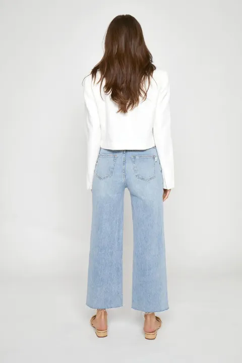 Aberdeen Wide Leg Crop Denim Pant