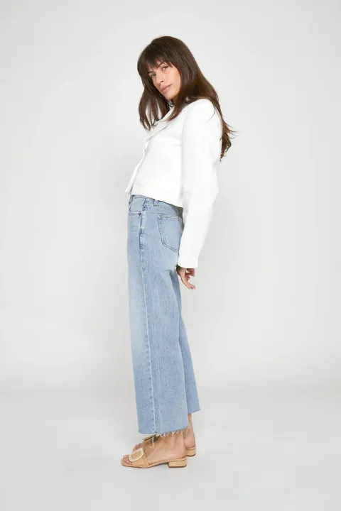 Aberdeen Wide Leg Crop Denim Pant