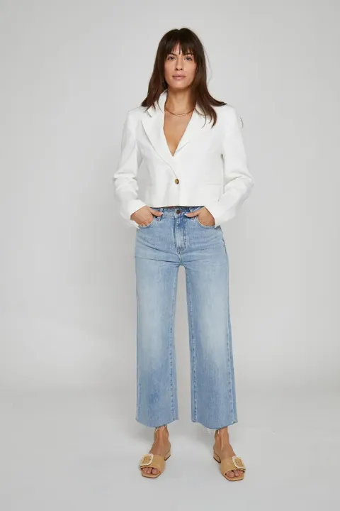 Aberdeen Wide Leg Crop Denim Pant