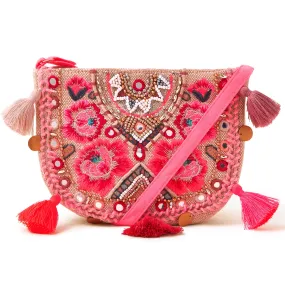 Accessorize London Pink Mirror Sling Bag