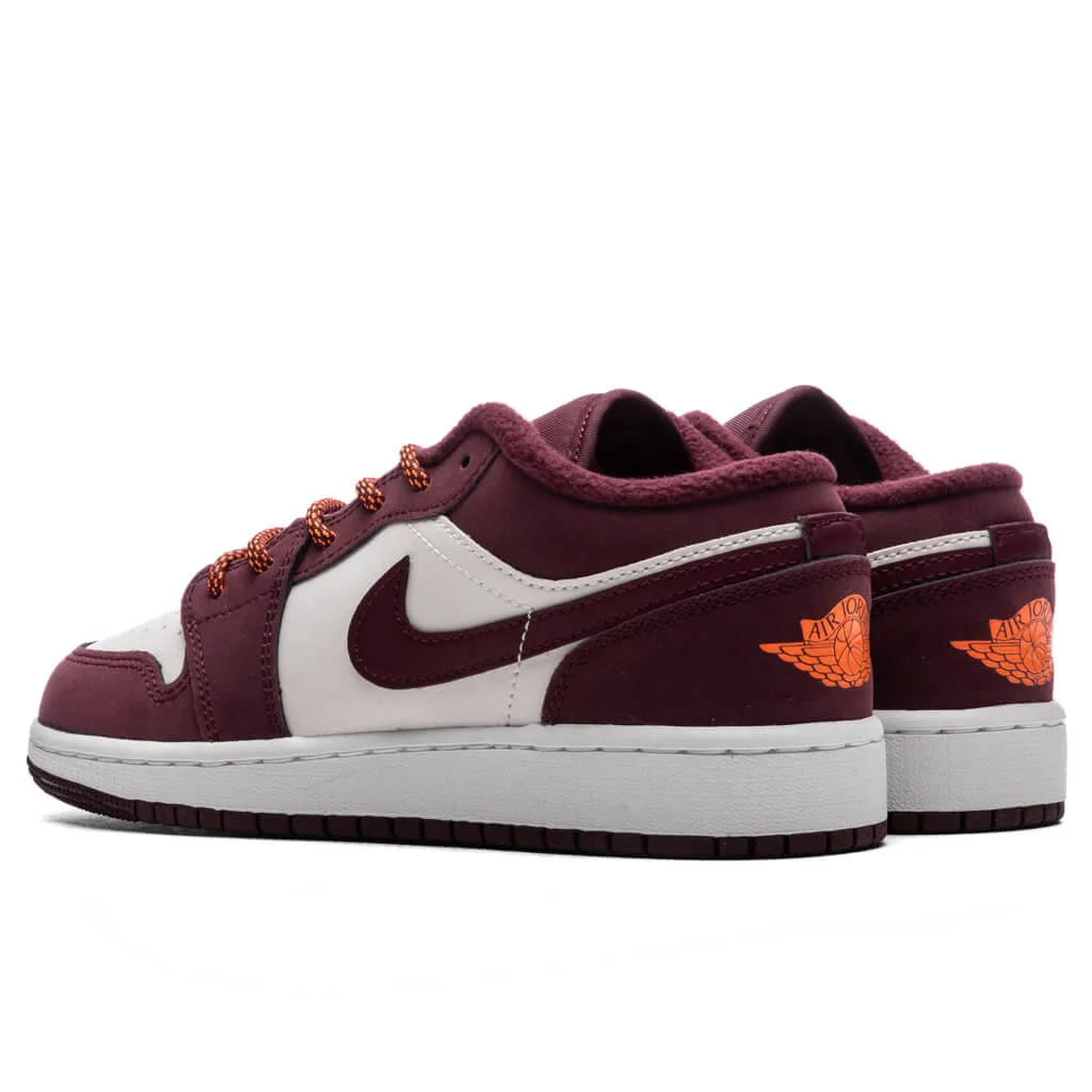 Air Jordan 1 Low (GS) - Phantom/Night Maroon/Total Orange