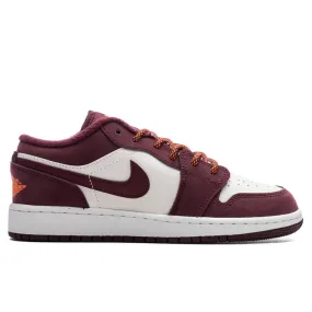 Air Jordan 1 Low (GS) - Phantom/Night Maroon/Total Orange