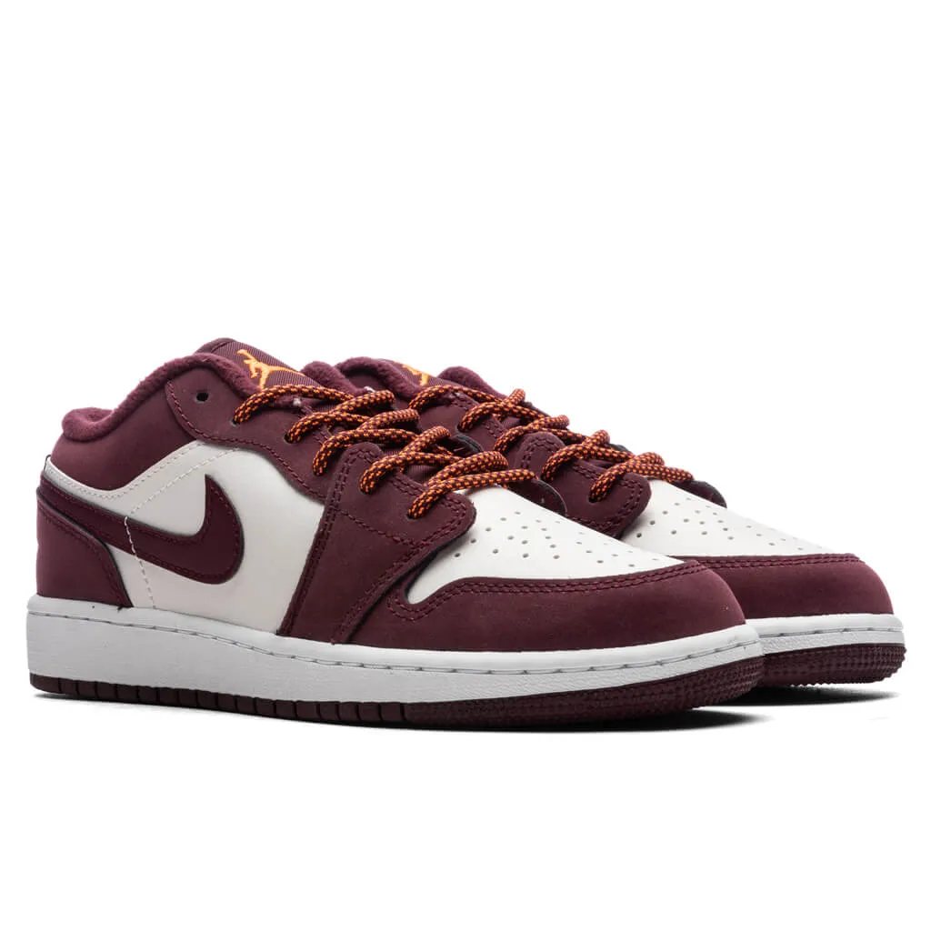 Air Jordan 1 Low (GS) - Phantom/Night Maroon/Total Orange