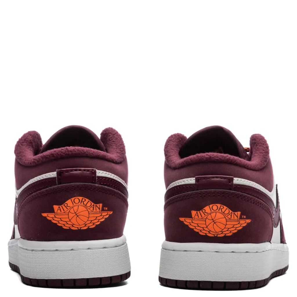 Air Jordan 1 Low (GS) - Phantom/Night Maroon/Total Orange