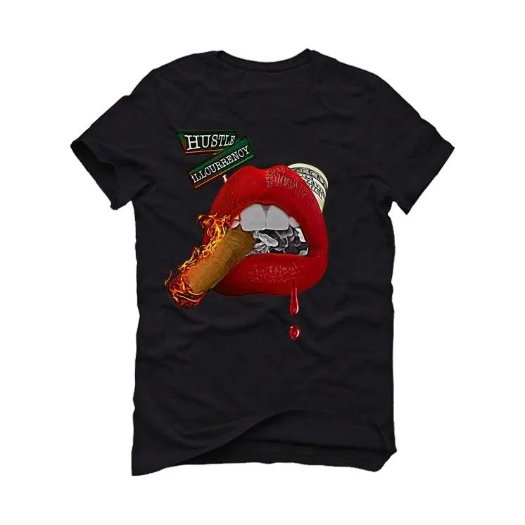 Air Jordan 5 Raging Bull Black T-Shirt (HABANERO LIPS)