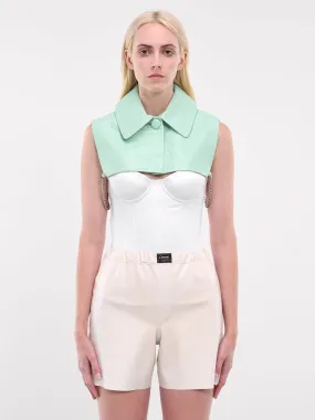 Andy Leather Crop Top (ANDY-LEATHER-MINT)