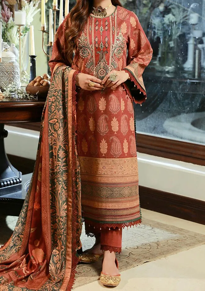 Asim Jofa Asra Pakistani Dress With Winter Shawl