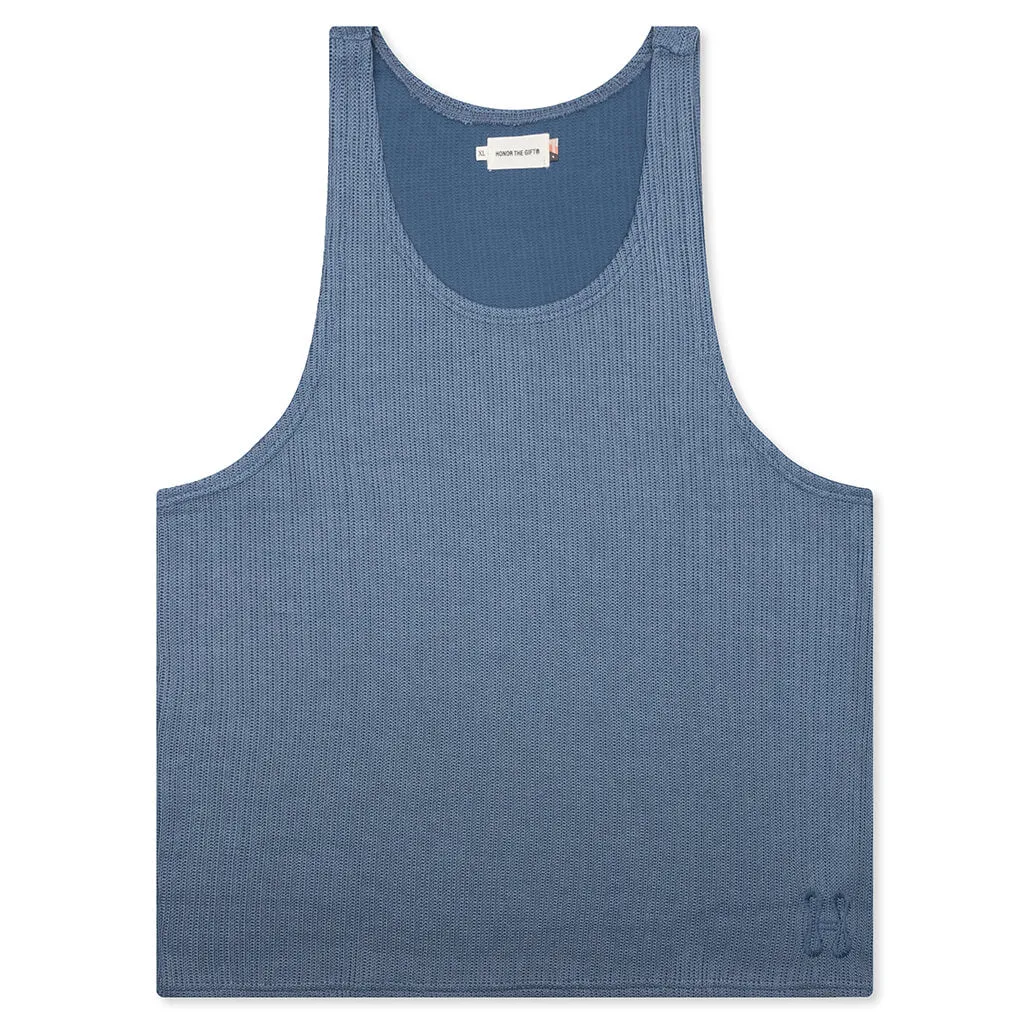 B-Summer Knit Tank Top - Blue