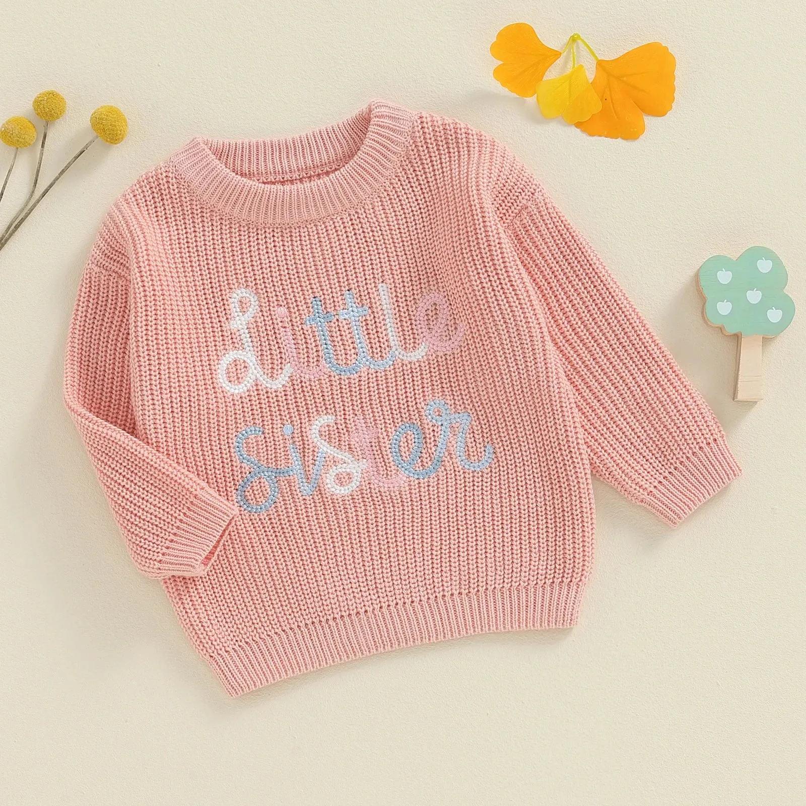 Baby Girls Deluxe Sweater - LITTLE SISTER