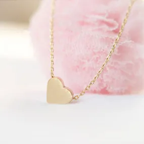 Back to the Basic-Tiny heart Necklace in gold