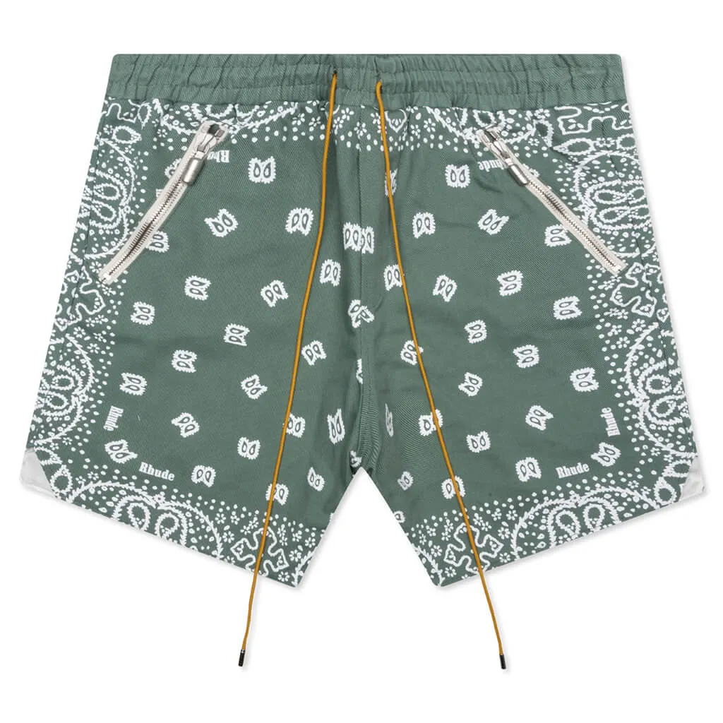 Bandana Shorts - Sage