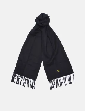 Barbour Plain Lambswool Scarf - Black