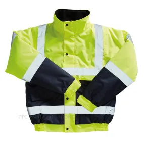 Blackrock Hi Vis Bomber Jacket Two Tone Contrast