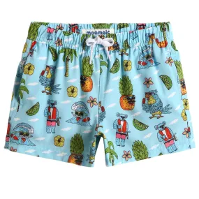 Boys Summer Party Stretch Swim Trunks