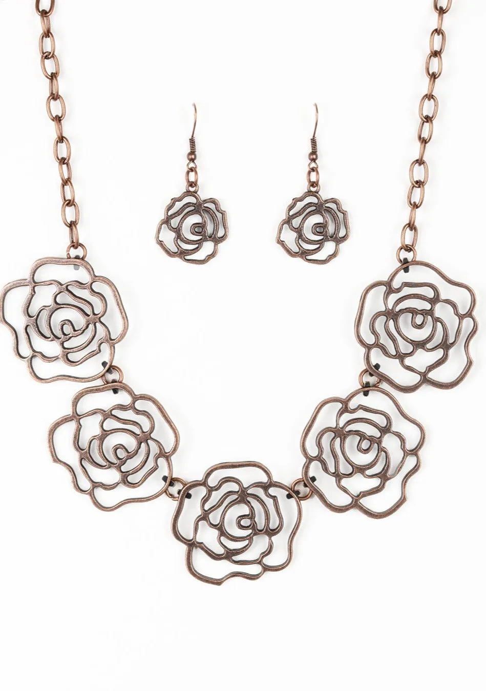 Budding Beauty Copper Necklace Set