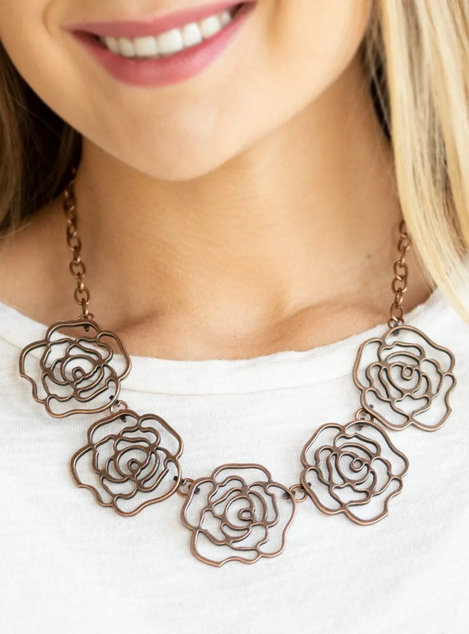 Budding Beauty Copper Necklace Set