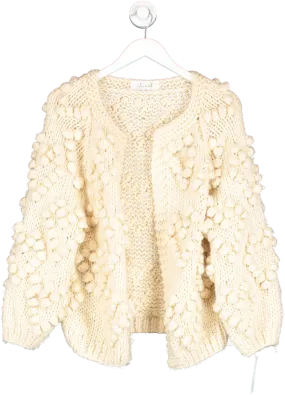 Chic Wish Cream Knit Your Wish Cardigan UK S/M