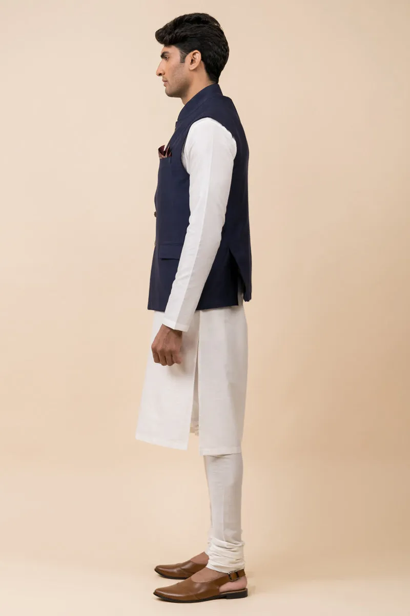 Classic Single Bundi With Flap Pockets