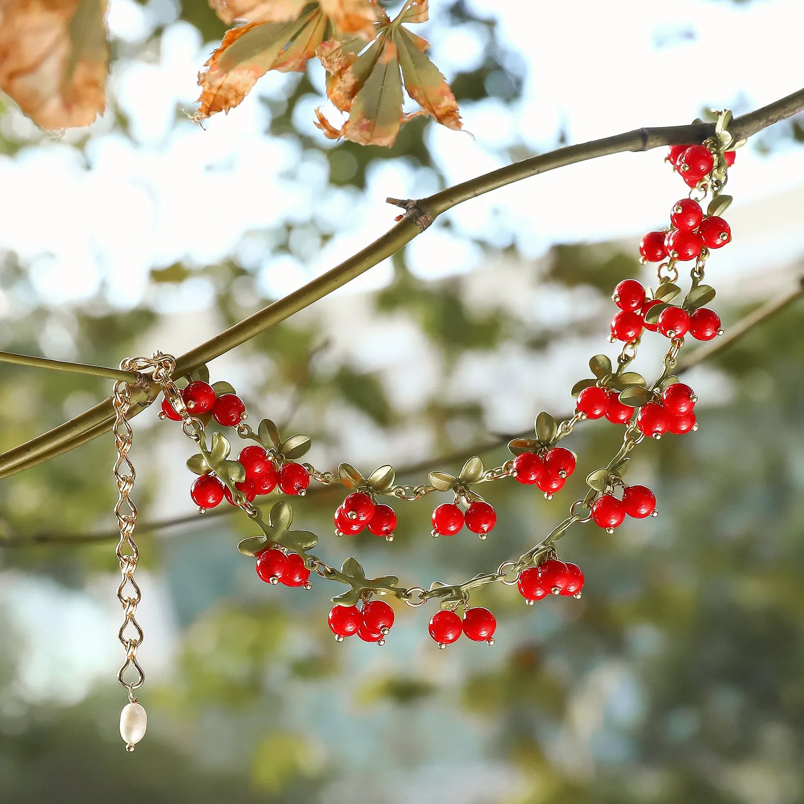 Cranberry Necklace