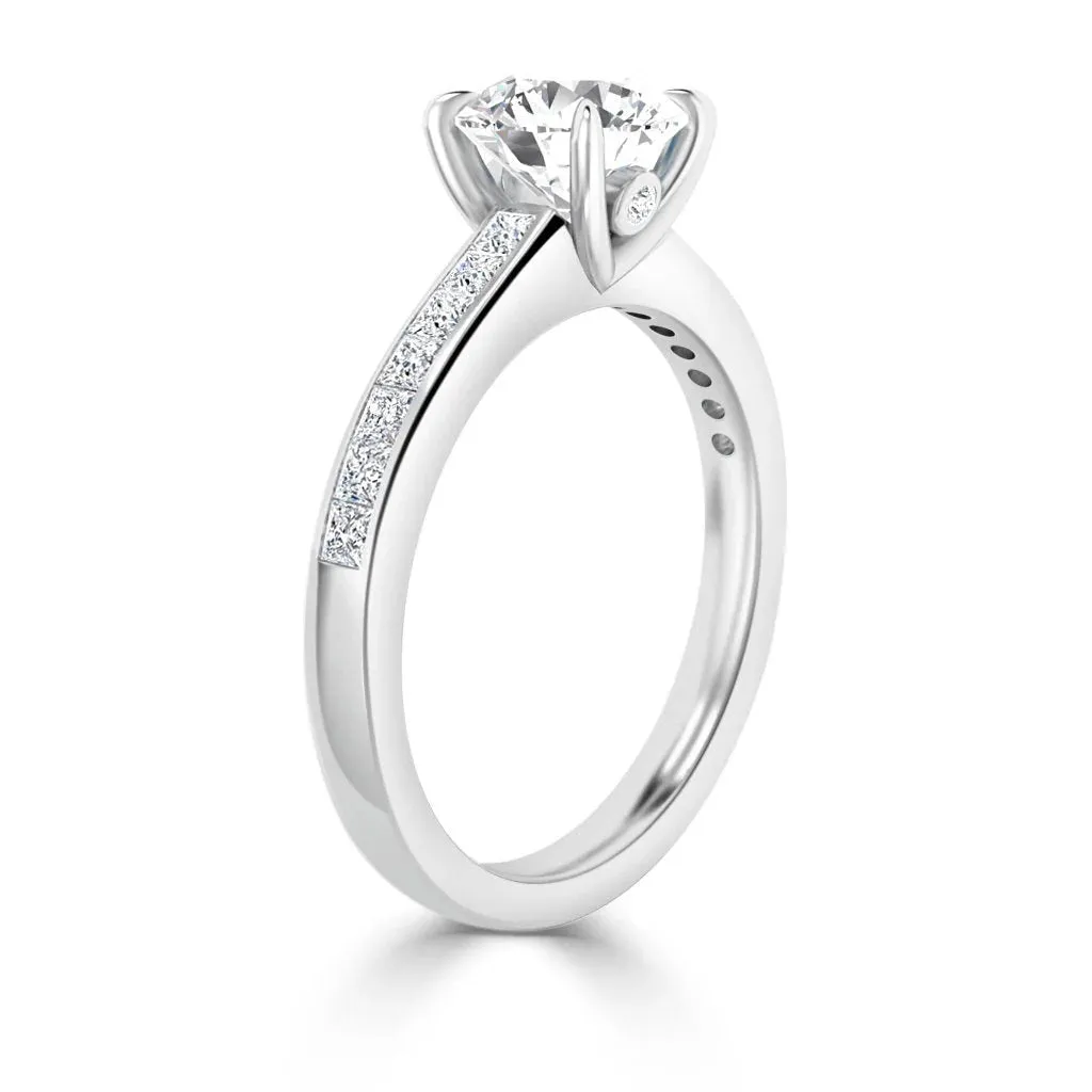 Crystal - 18ct White Gold - Round