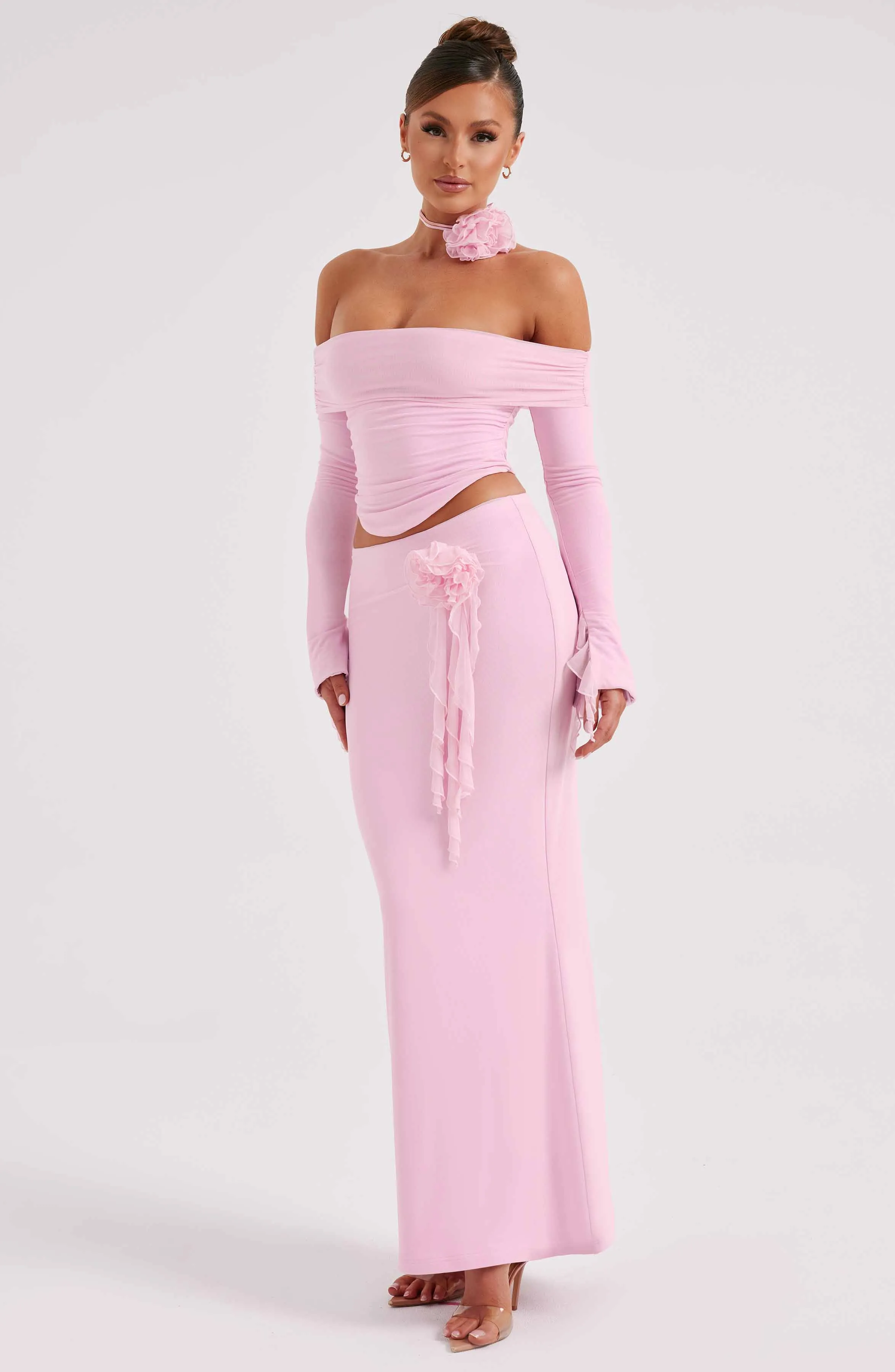 Deema Maxi Skirt - Pink