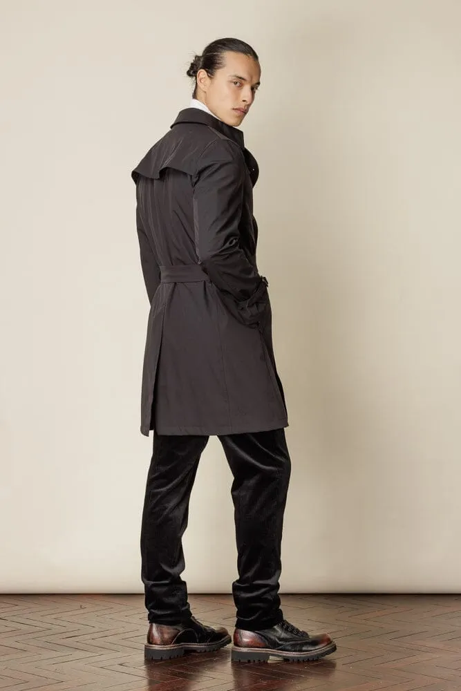 Drake Trench Coat - Tech Black