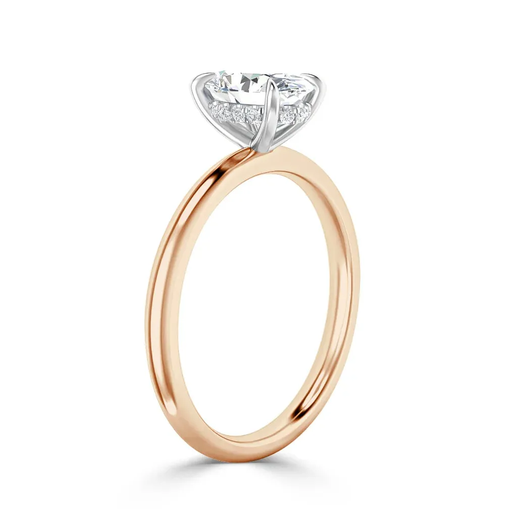 Elaine  - 18ct Rose Gold - Oval