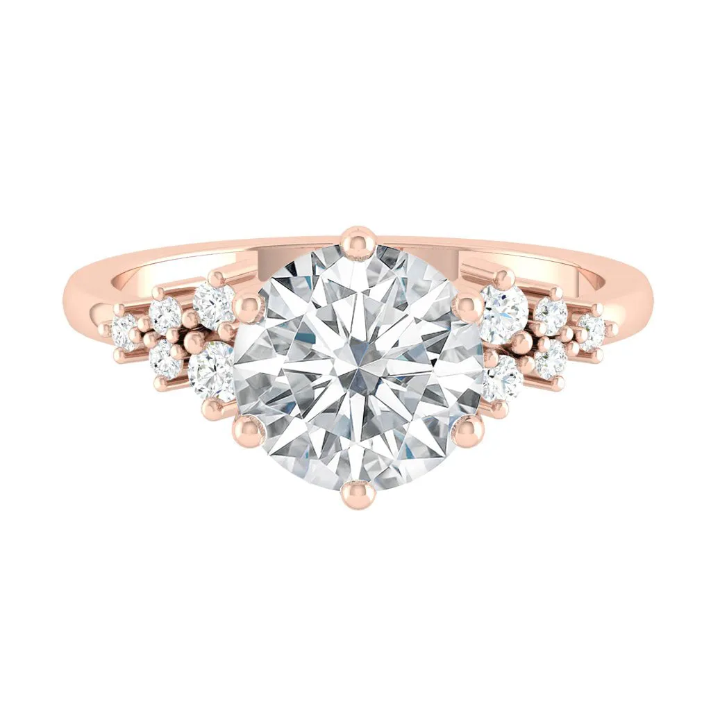 Ellia 1.04ct Forever ONE Moissanite 14K Rose Gold