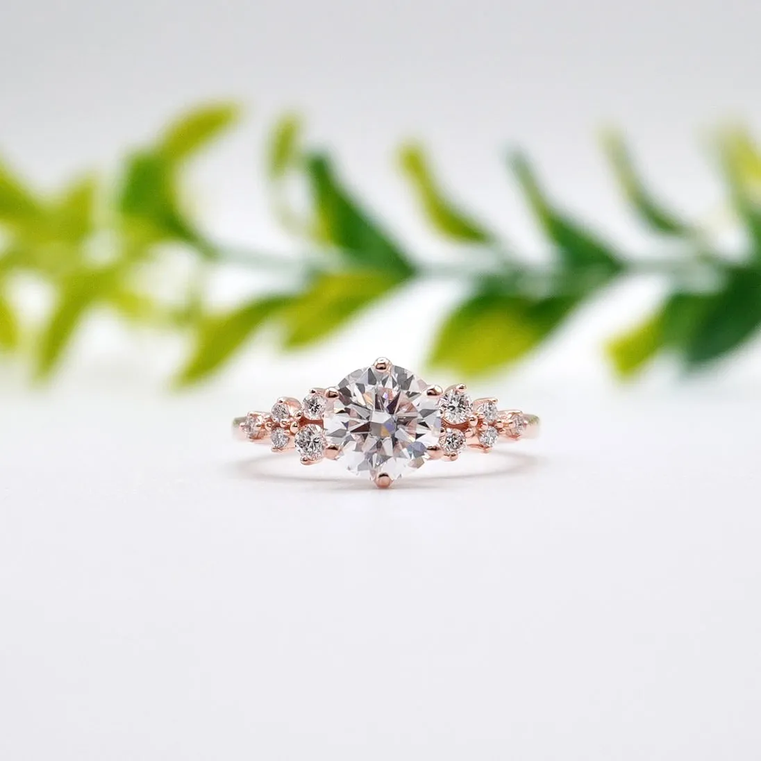 Ellia 1.04ct Forever ONE Moissanite 14K Rose Gold