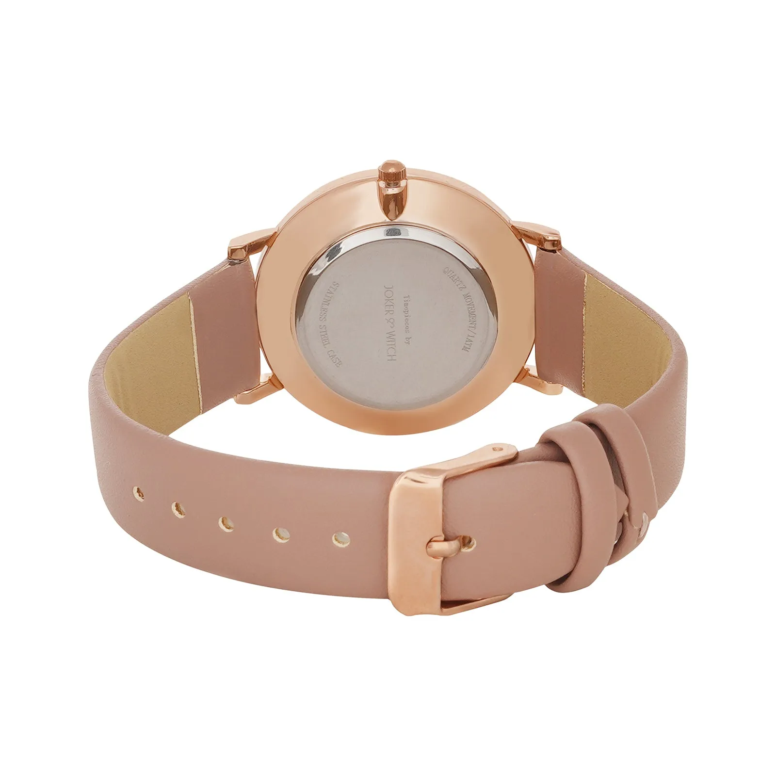 Enchant Mauve PU Strap Watch