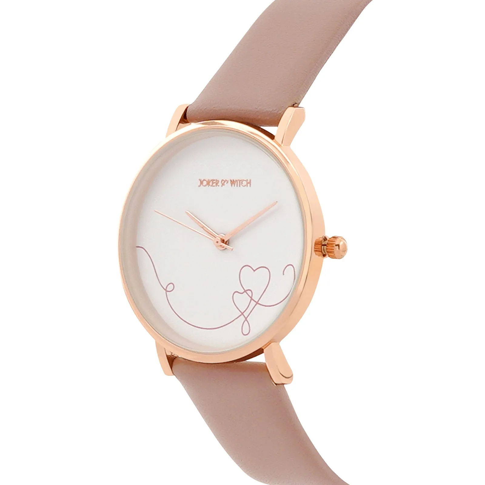 Enchant Mauve PU Strap Watch