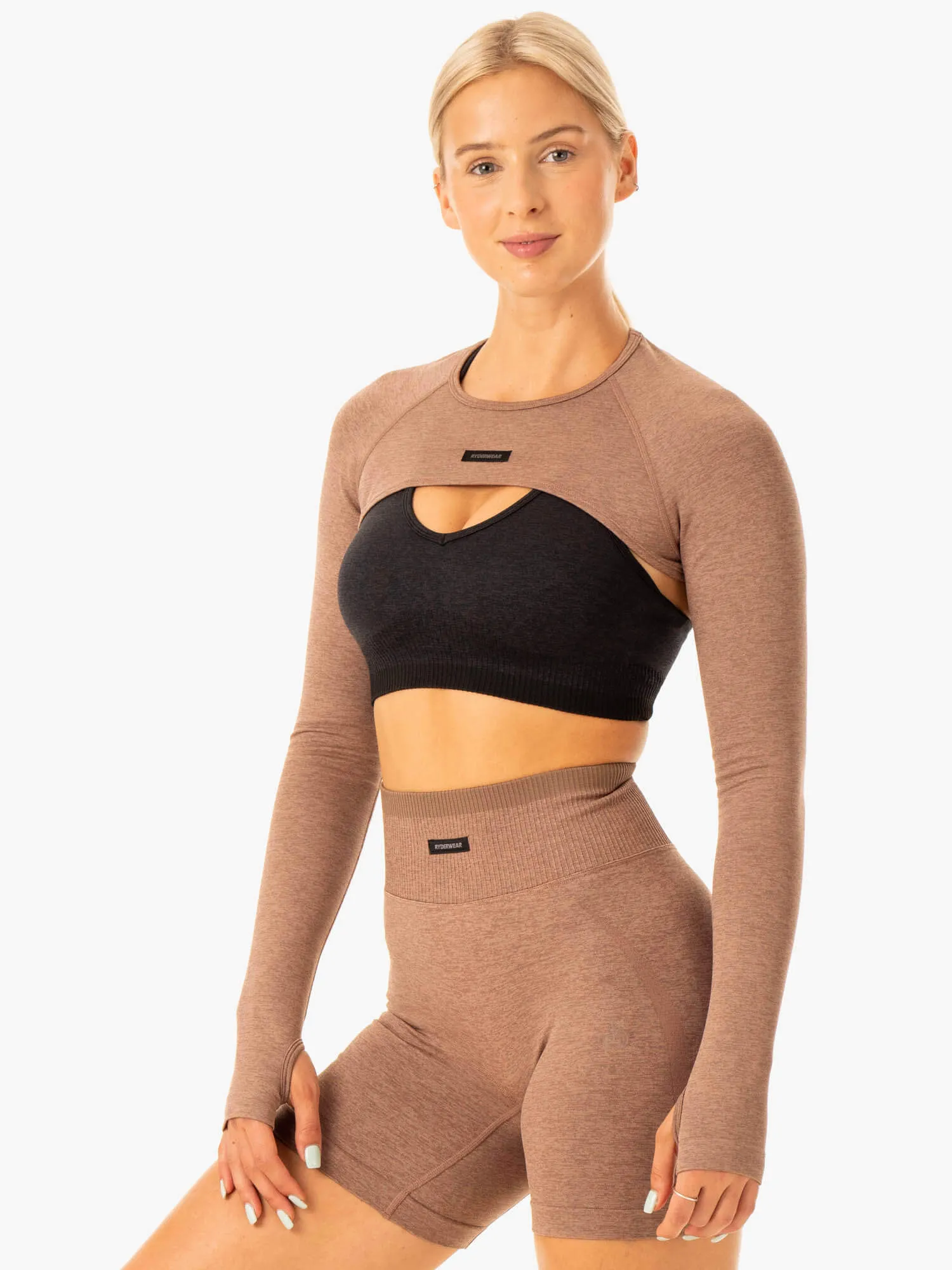 Excel Seamless Super Crop - Mocha Marl