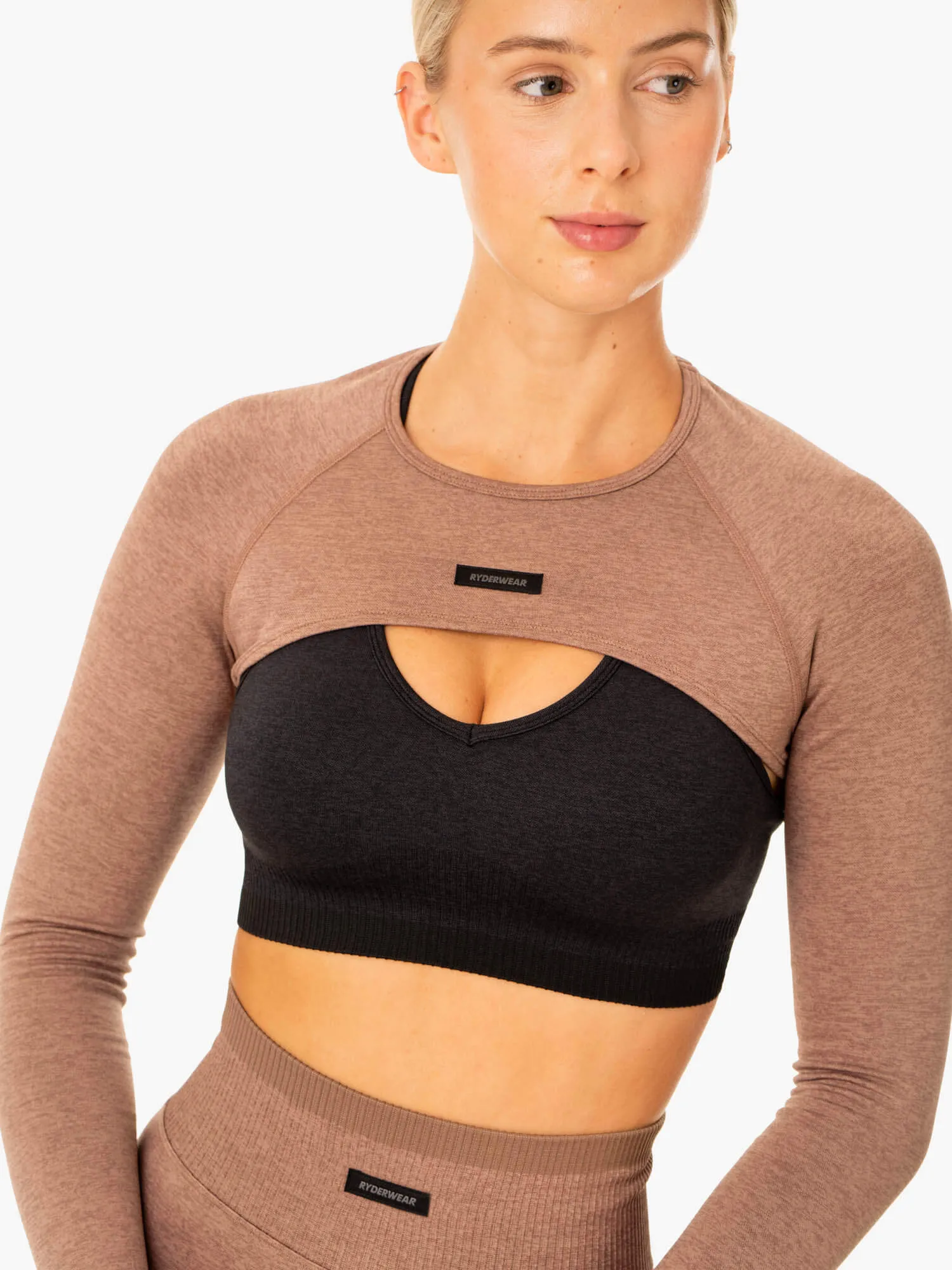 Excel Seamless Super Crop - Mocha Marl