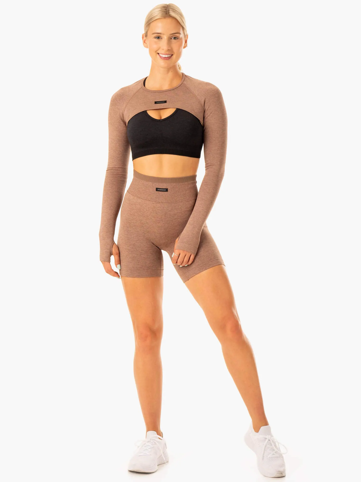 Excel Seamless Super Crop - Mocha Marl