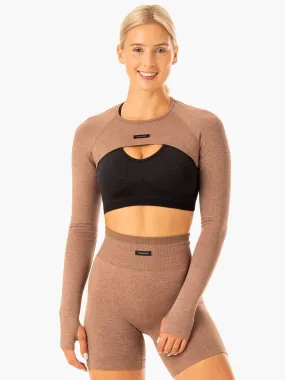 Excel Seamless Super Crop - Mocha Marl