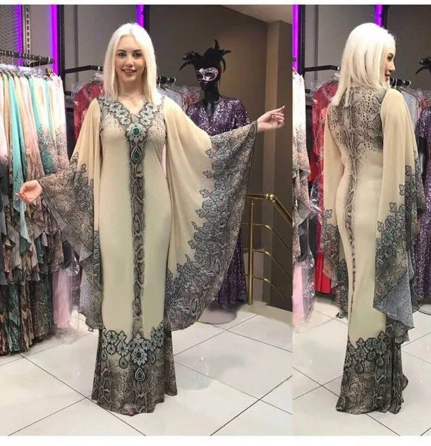 Fashion Long Ruffle Sleeve Maxi Dress Women 2020 Autumn African Clothing Loose Leopard Print