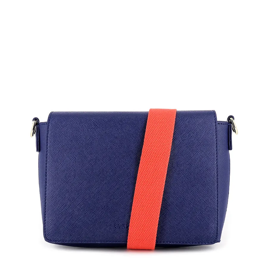 FERRARA DAY BAG - NAVY SAFFIANO