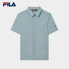 FILA CORE LIFESTYLE MODERN HERITAGE  DNA-FRENCH CHIC Men Short Sleeves Shirt in Green