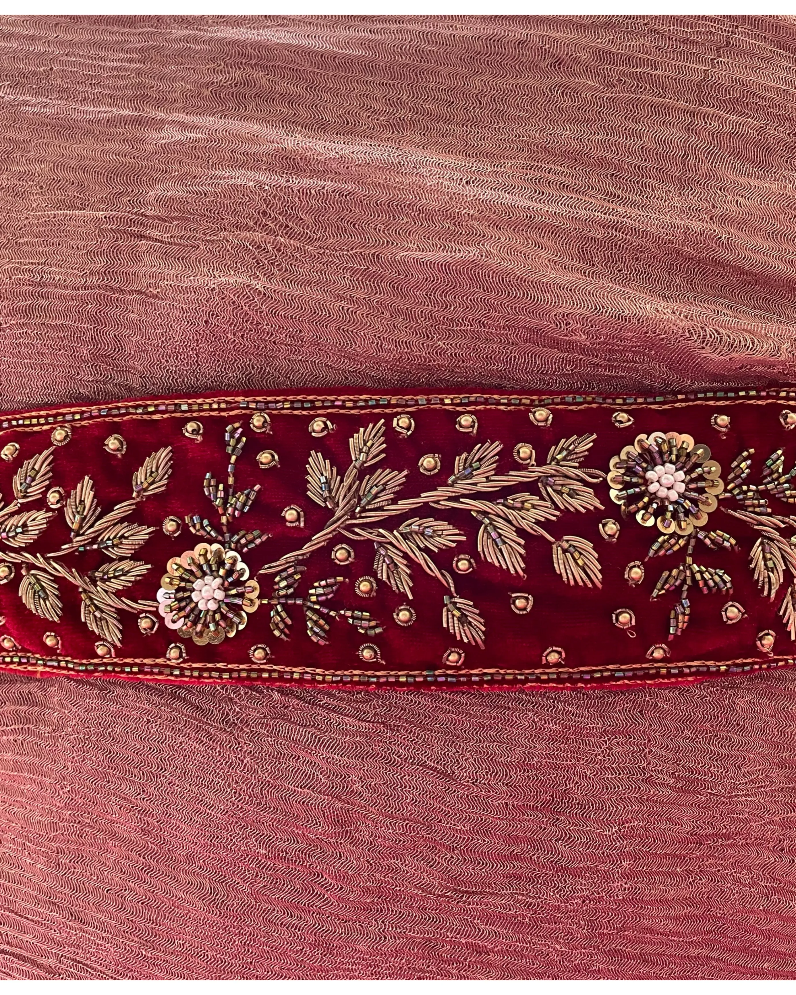 Floral Zardozi Waist Belt