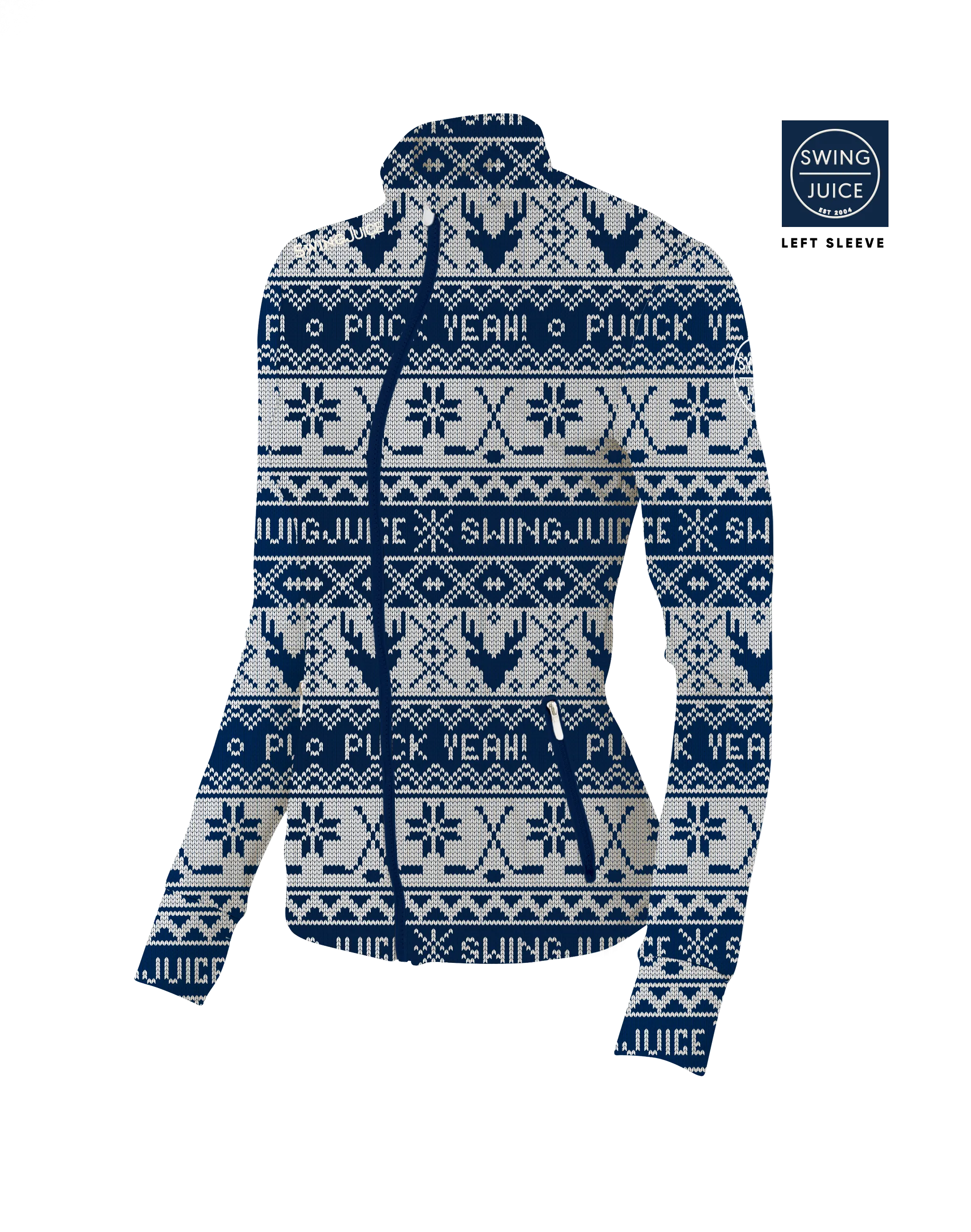 Hockey Puck Yeah Fairisle Women's Full Zip