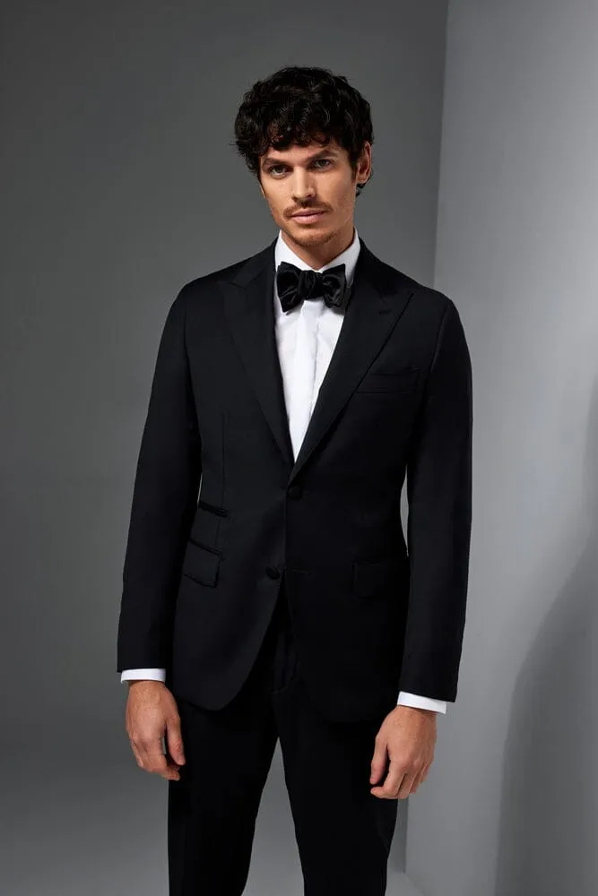 Jonah Tonal Tuxedo - Black Italian Wool