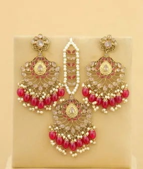 Mahika Earrings With Tikka