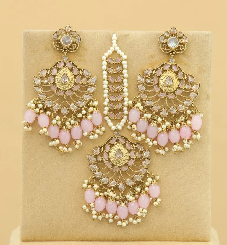 Mahika Earrings With Tikka