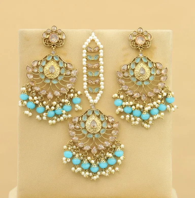 Mahika Earrings With Tikka