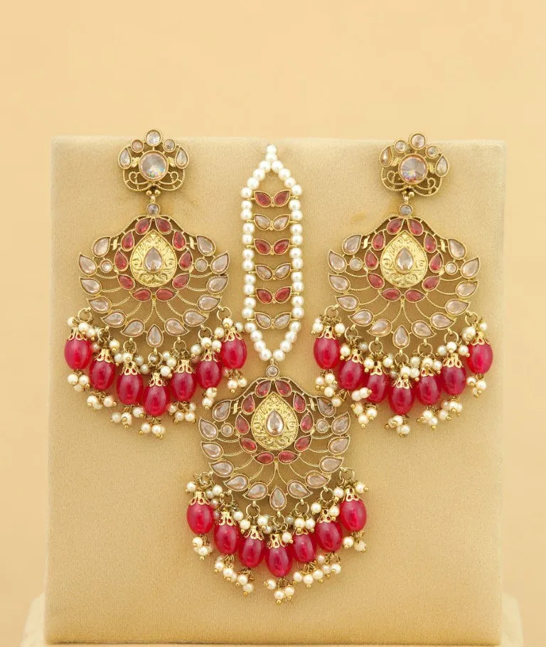 Mahika Earrings With Tikka