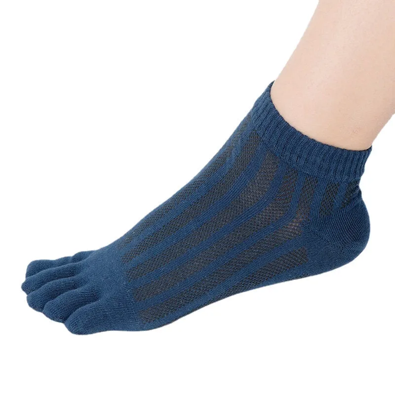 Men Women Breathable Wicking Short Ankle Sock Outdoor Sports Deodorant Five-Finger Socks