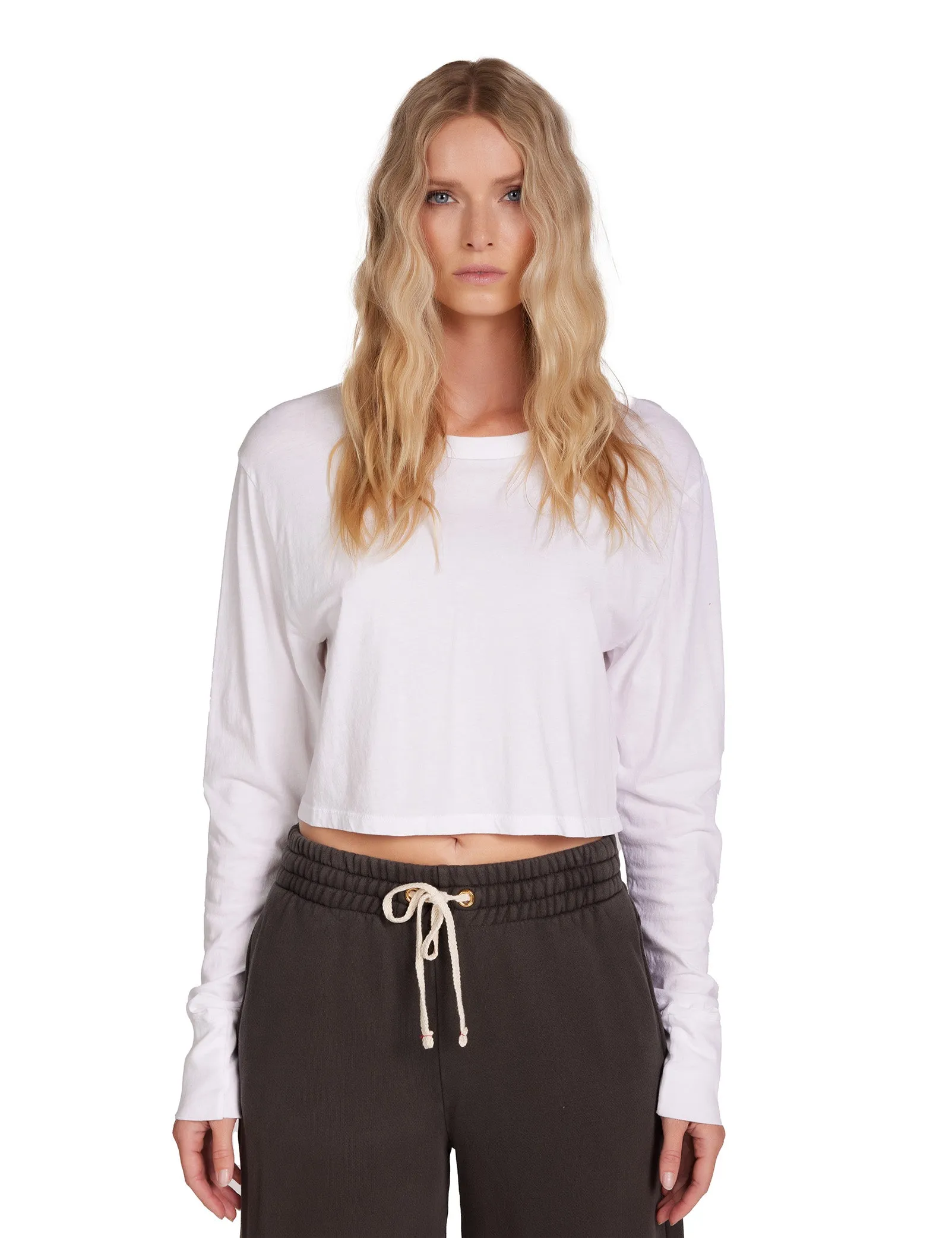 Mert Long Sleeve Crop Tee